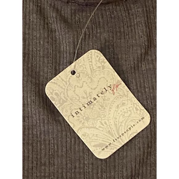 Free People Intimately Only You Tank Bundle Sz XS Black Gray Ribbed Feminine - Picture 9 of 9